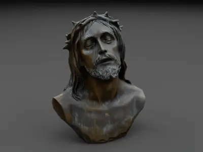 Christ bust 3D model