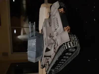 Flak Panzer IV Turret for Henglong or Taigen Scale 1 16 3D print model