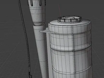 Mine POB Low-poly 3D model