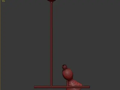 Hanging Lamp Alouette Bird by Romatti 3D model