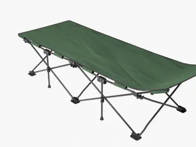Folding Cot Green 3D model