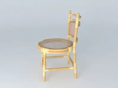 Rotan Chair 3 Free 3D model