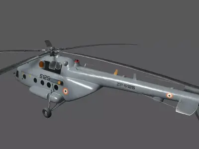 Aircraft K-31 Low-poly 3D model