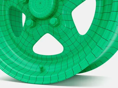 Weld Pro Star Wheel Low-poly 3D model