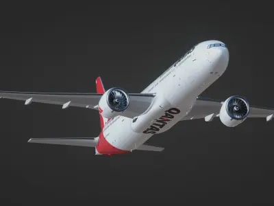 Boeing 777-300ER 3D model