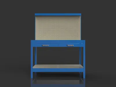 Bricomart Workshop table Mesa de trabajo Free 3D model