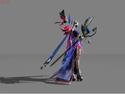 Pharsa Neon Shingetsu Low-poly 3D model