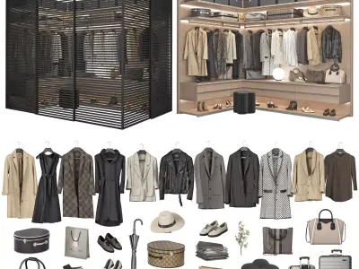 Walk-in Closet 98 part 6 3D model