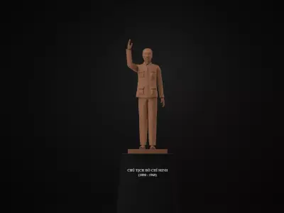 Ho Chi Minh Statue 3D model