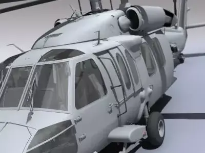 UH 60 Blackhawk Navy Helicopter 3D model