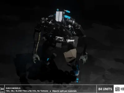 MECH KITBASH 3D model