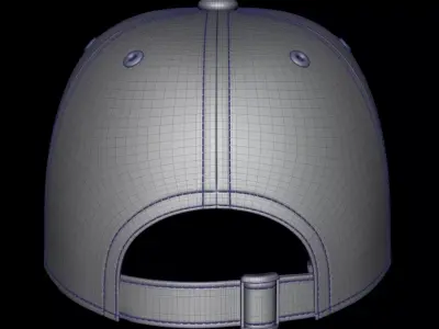 Caps pack 3 Low-poly 3D model