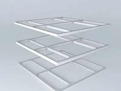 Industrial detail shelving unit Free 3D model