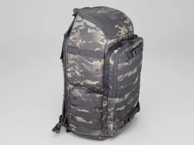 Tactical military backpack for soldiers 3D model