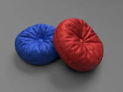 Cushion pillow Free low-poly 3D model