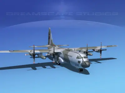 Lockheed C-130 Hercules Royal Air Force 3D model