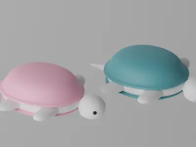 Cartoon Turtle 3D model