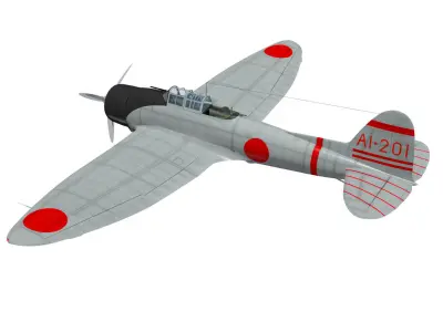Aichi D3A Type 99 bomber Val 3D model