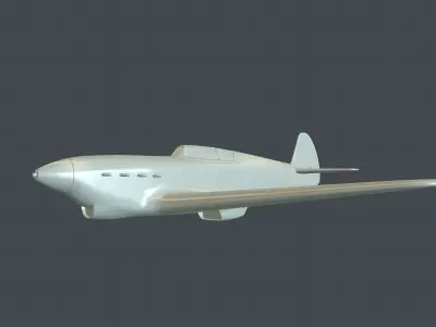 Yak-1 fighter model for 3D-printing 3D print model