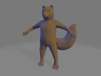 Baby Fox 3D model