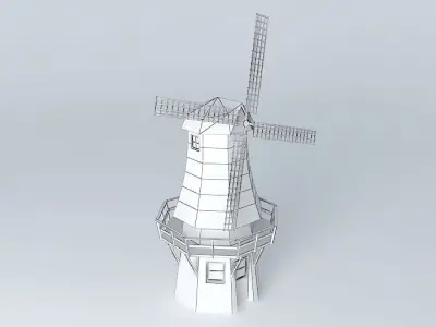 Dutch Windmill 3D model