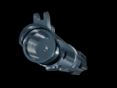 Anakins Lightsaber Free low-poly 3D model