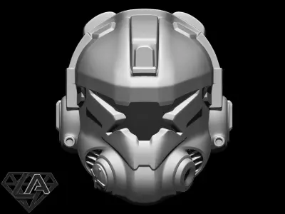 Titanfall pilot helmet 3D print model