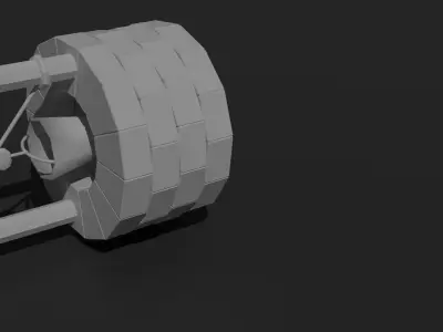 3D Model Well Low-poly 3D model