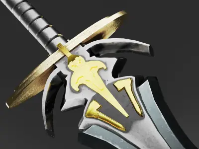 sword of life Low-poly 3D model