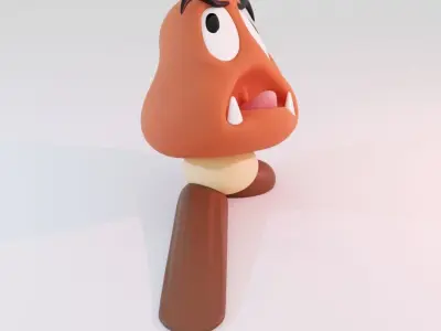 GOOMBA DOOR STOPPER Free 3D print model
