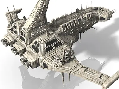 CDF Nemesis Heavy Cruiser 3D model