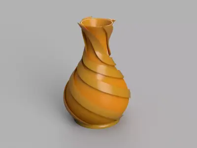 Flower vase 01 Free 3D print model