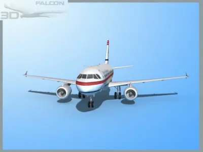 Falcon3D A319 Charter Southeastern 3D model