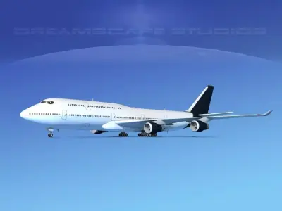 Boeing 747-8I Corporate 4 3D model