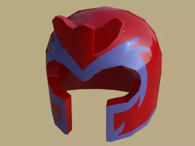 lego helmet magneto Free 3D model