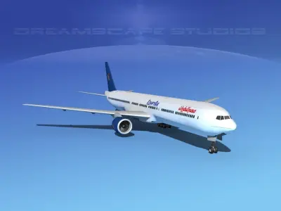 Boeing 777-300 MP Egypt Airlines 3D model