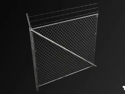 Military Barriers Pack Low-poly 3D model