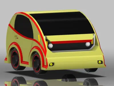 Compact Car Concept Free 3D model