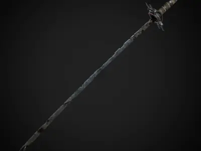 Post-Apocalyptic Weapons - Katana Low-poly 3D model
