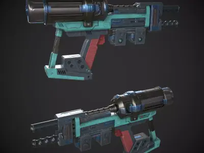 Photon Phaser Gun Low-poly 3D model