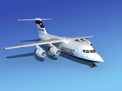 BAe 146-100 Texair 3D model
