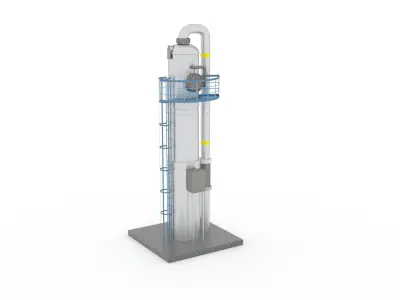 Dehydration equipment Low-poly 3D model