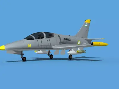 Aero Vodochody L-39C Albatross Uzbekistan 3D model