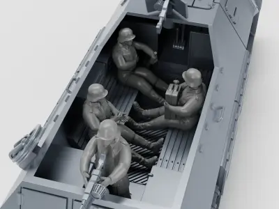 Sd Kfz 8 DB10 Gepanzerte 12t 3D print model