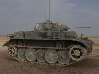 PzKpfw II Ausf L Luchs SdKfz123 3D model
