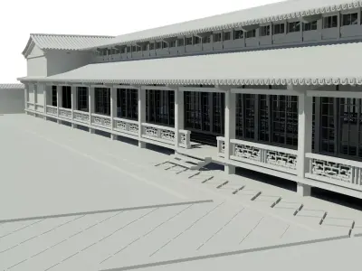 Japanese pavilion 3D model
