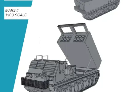 MARS II MLRS Bundeswehr 3D print model