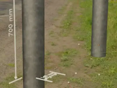 Groundwater monitoring well 1 version 2 Low-poly 3D model