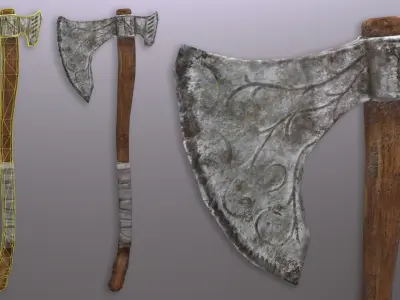 Viking Axe - Unity Ready Free low-poly 3D model