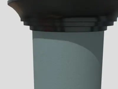 Advertising Column 3 Low-poly 3D model